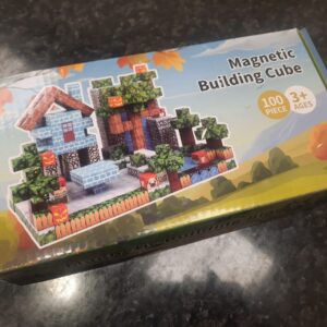 Magnetiniai blokeliai 100 detalių (2 cm*2 cm)