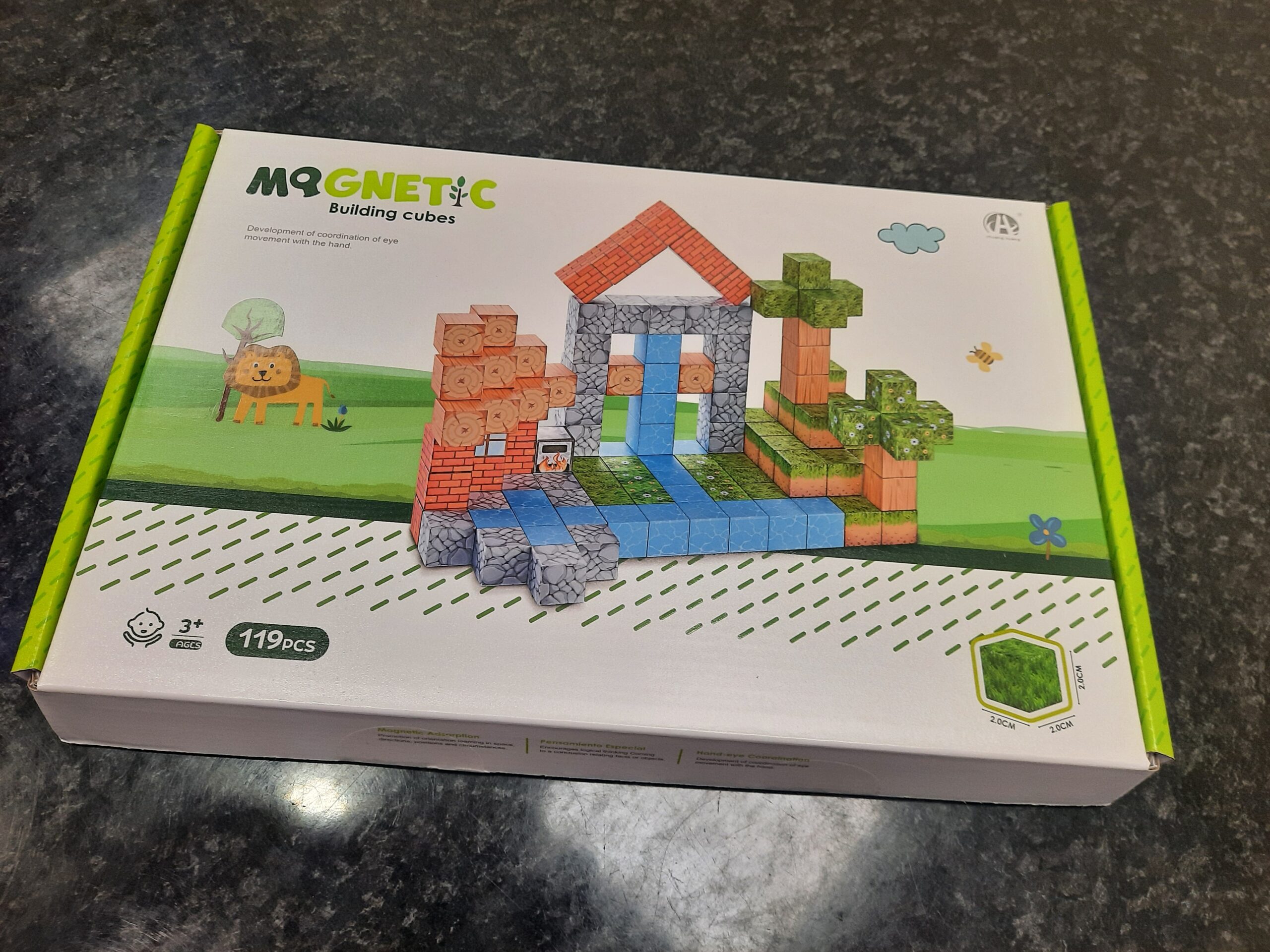 Mqgnetic statybiniai blokeliai 119 vnt